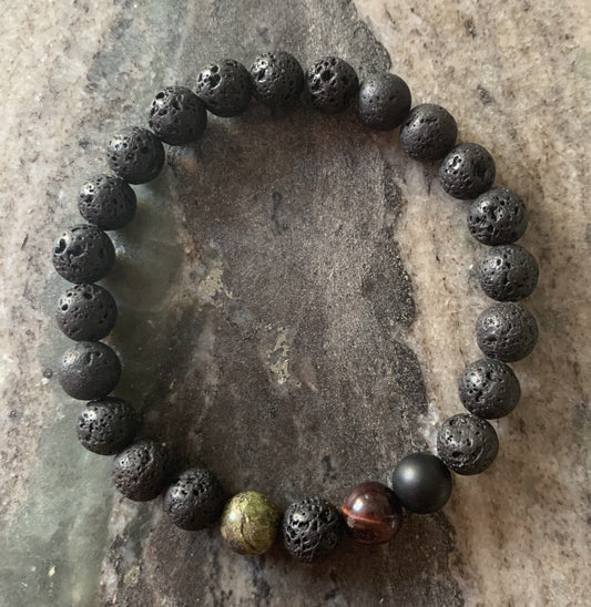 Lava stone bracelet