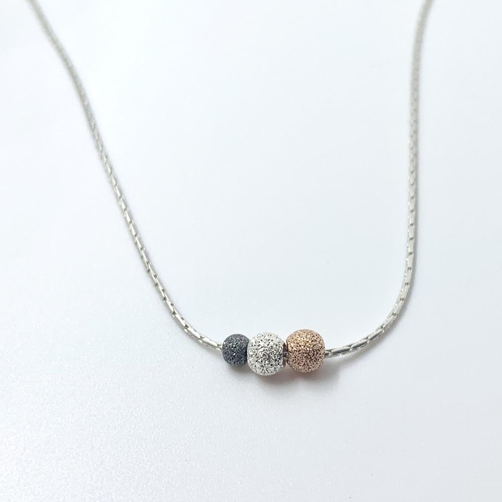 Trio necklace sterling silver