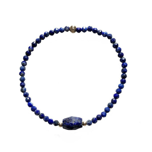 Bracelet Lapis lazuli Gold