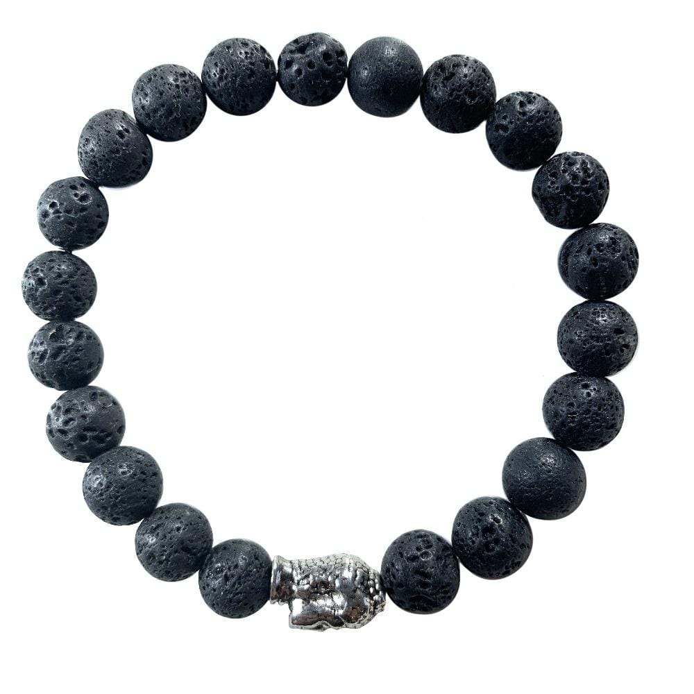 Buddha Lava stone bracelet