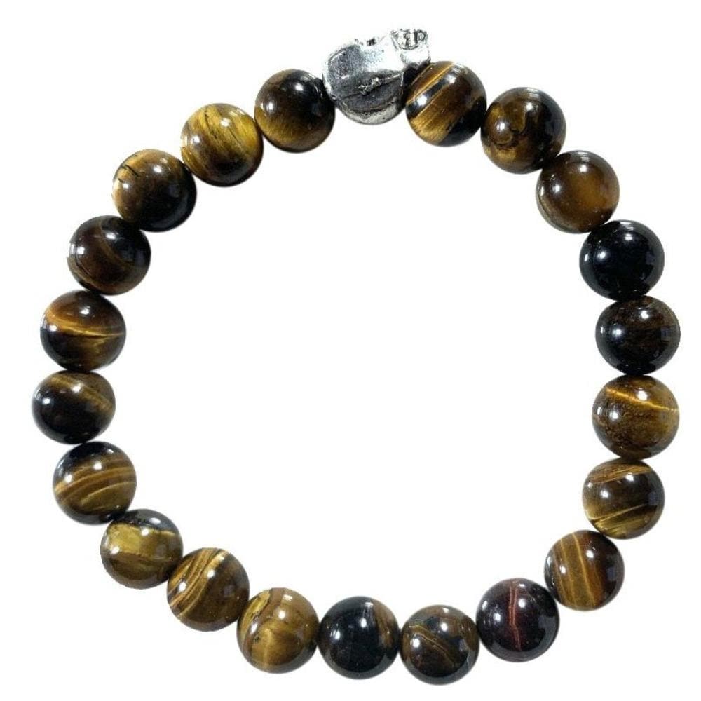 Skull Tiger eye bracelet
