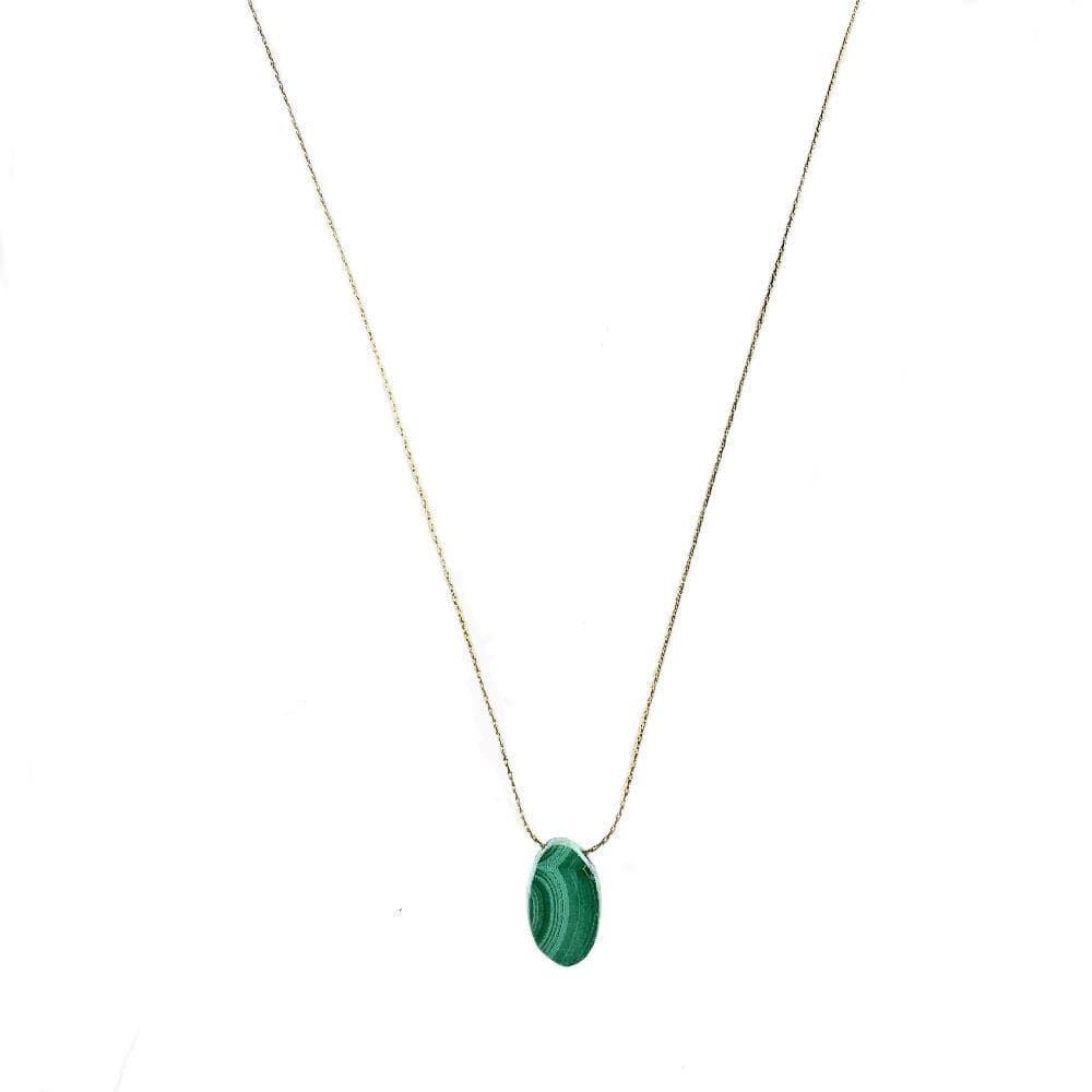 Mi Cielo London Necklace Malachite necklace Gold Malachite necklace