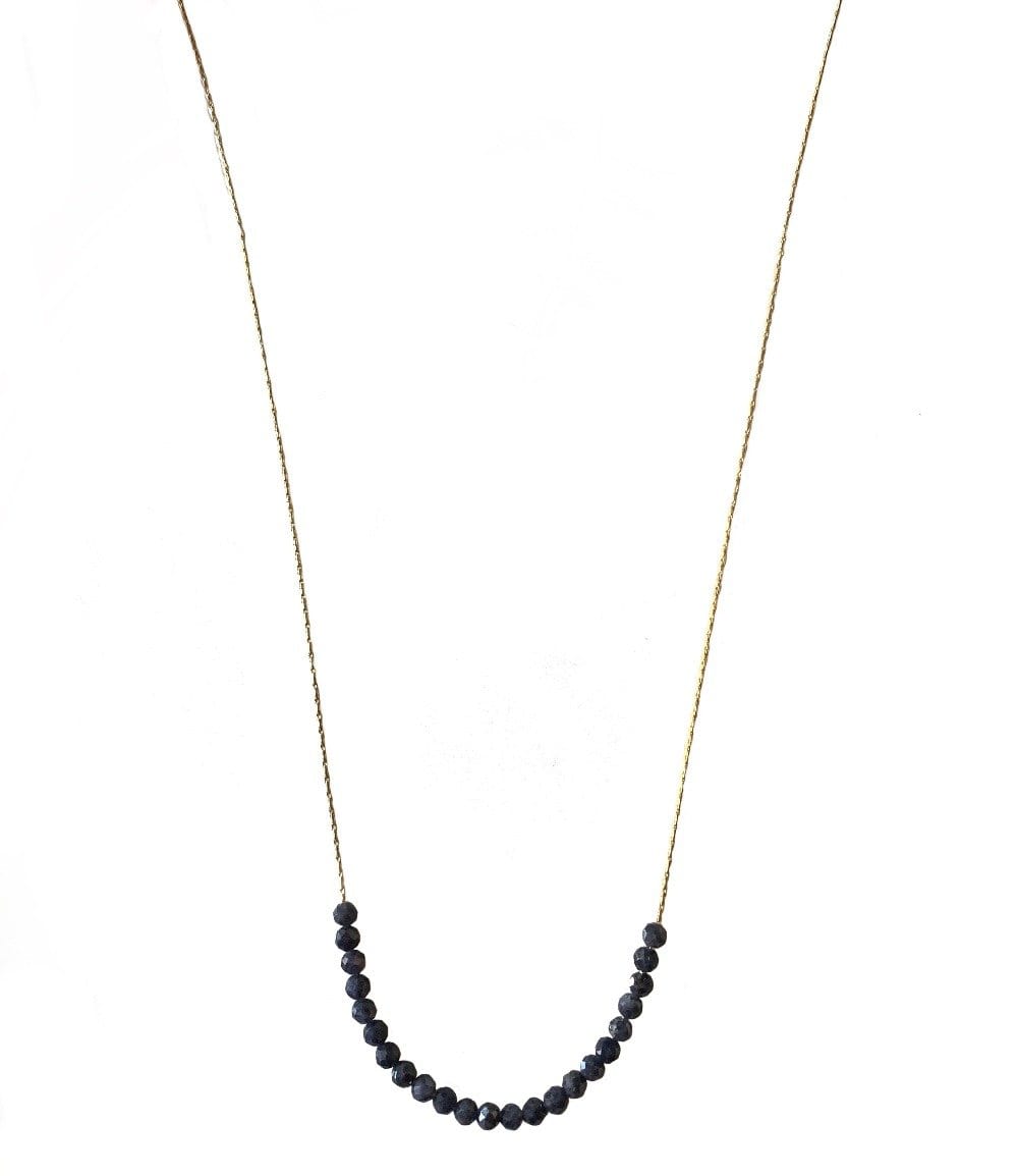 Mi Cielo London Necklace Gold filled 14k Gold Sapphire necklace