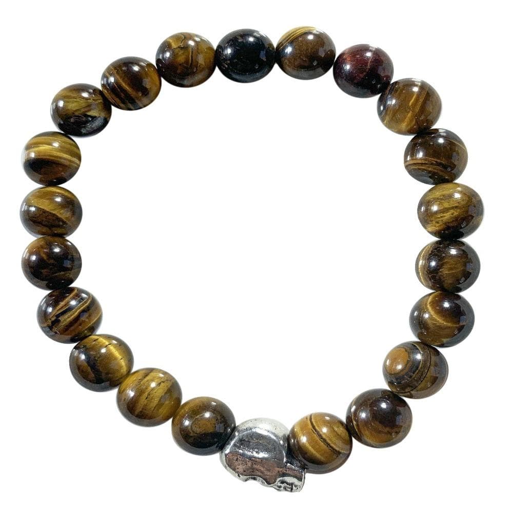 Skull tiger eye bracelet