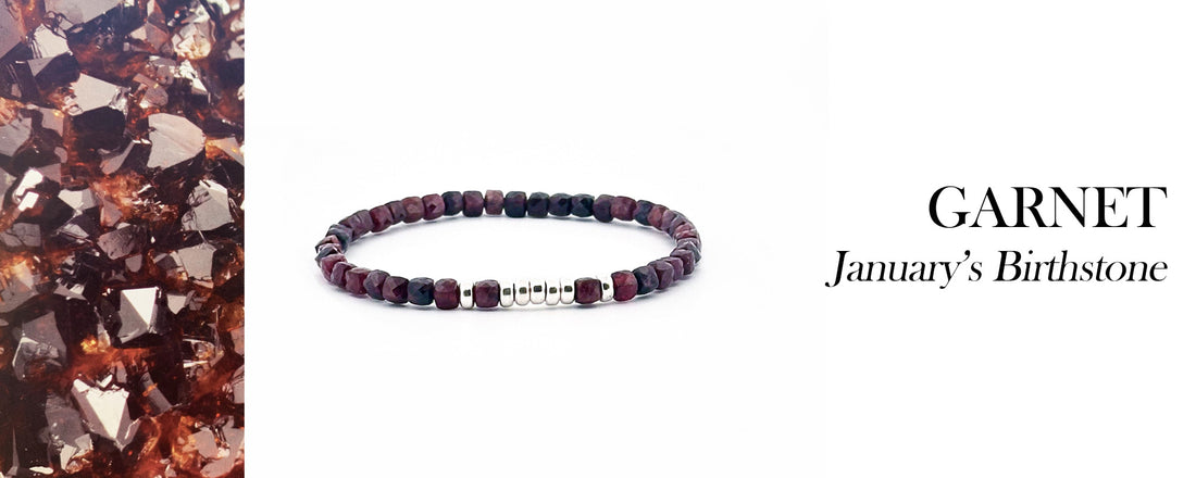 Garnet stone January's birthstone Mi Cielo London