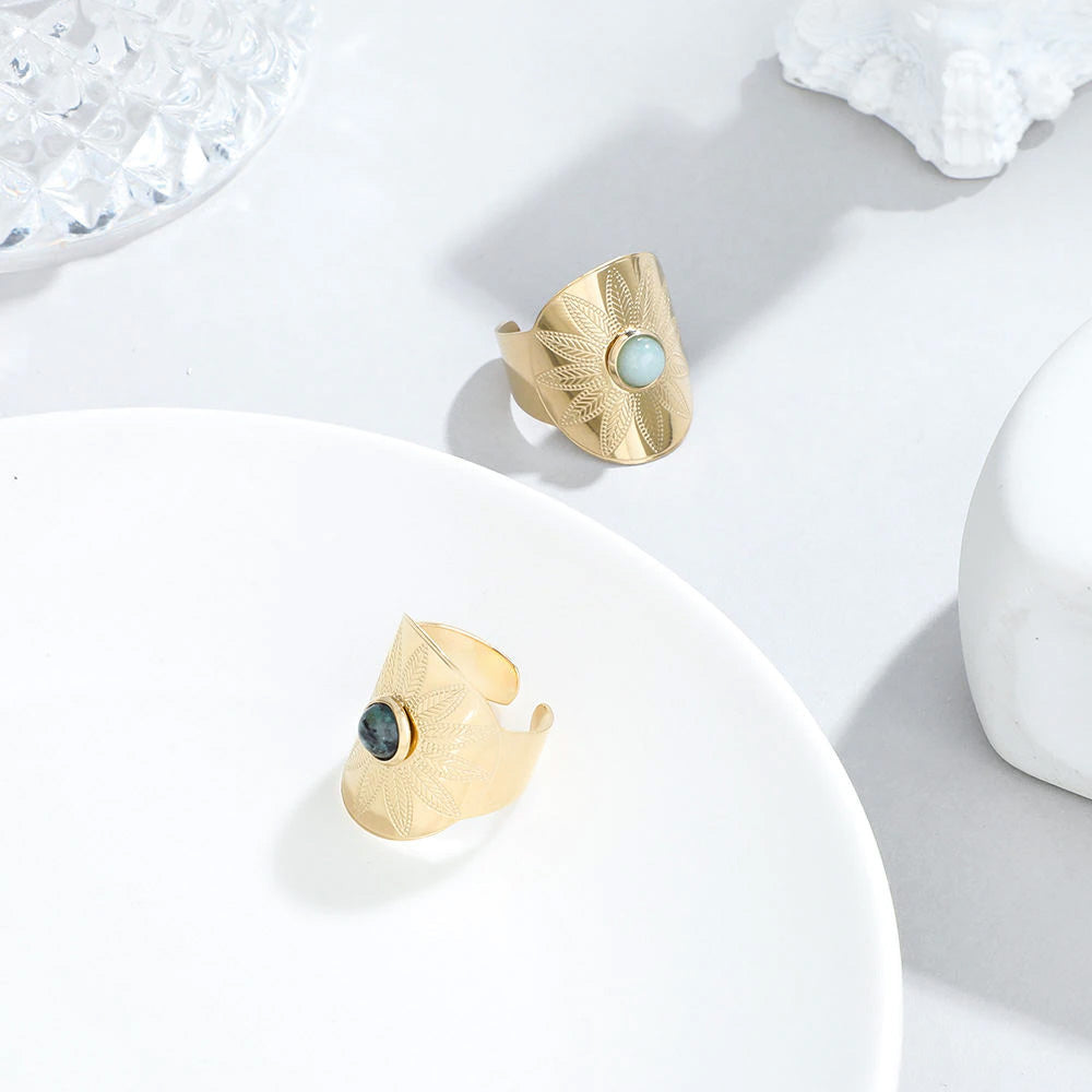 Summer Stone Hoops