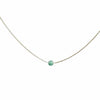 Emerald Gold Necklace (May's Birthstone) <br> Minimalist