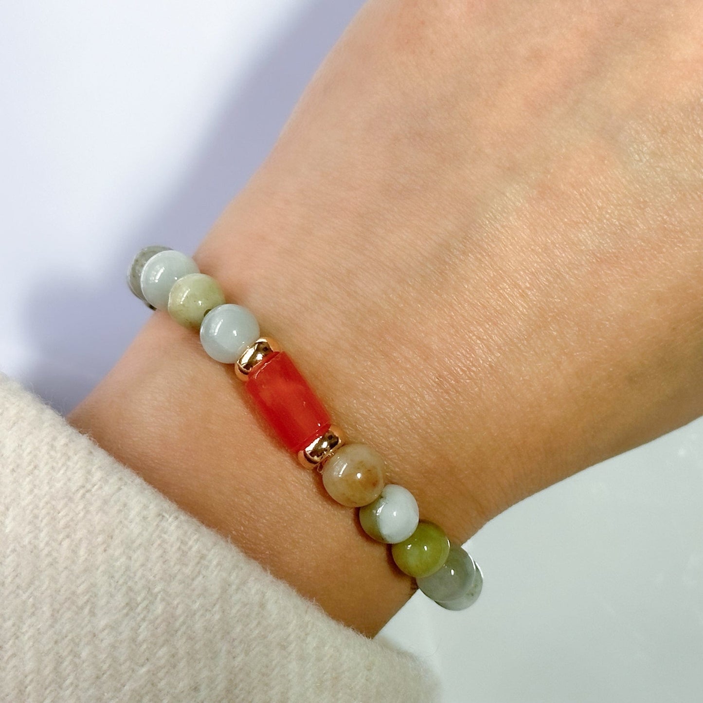 Jade Bracelet Carnelian