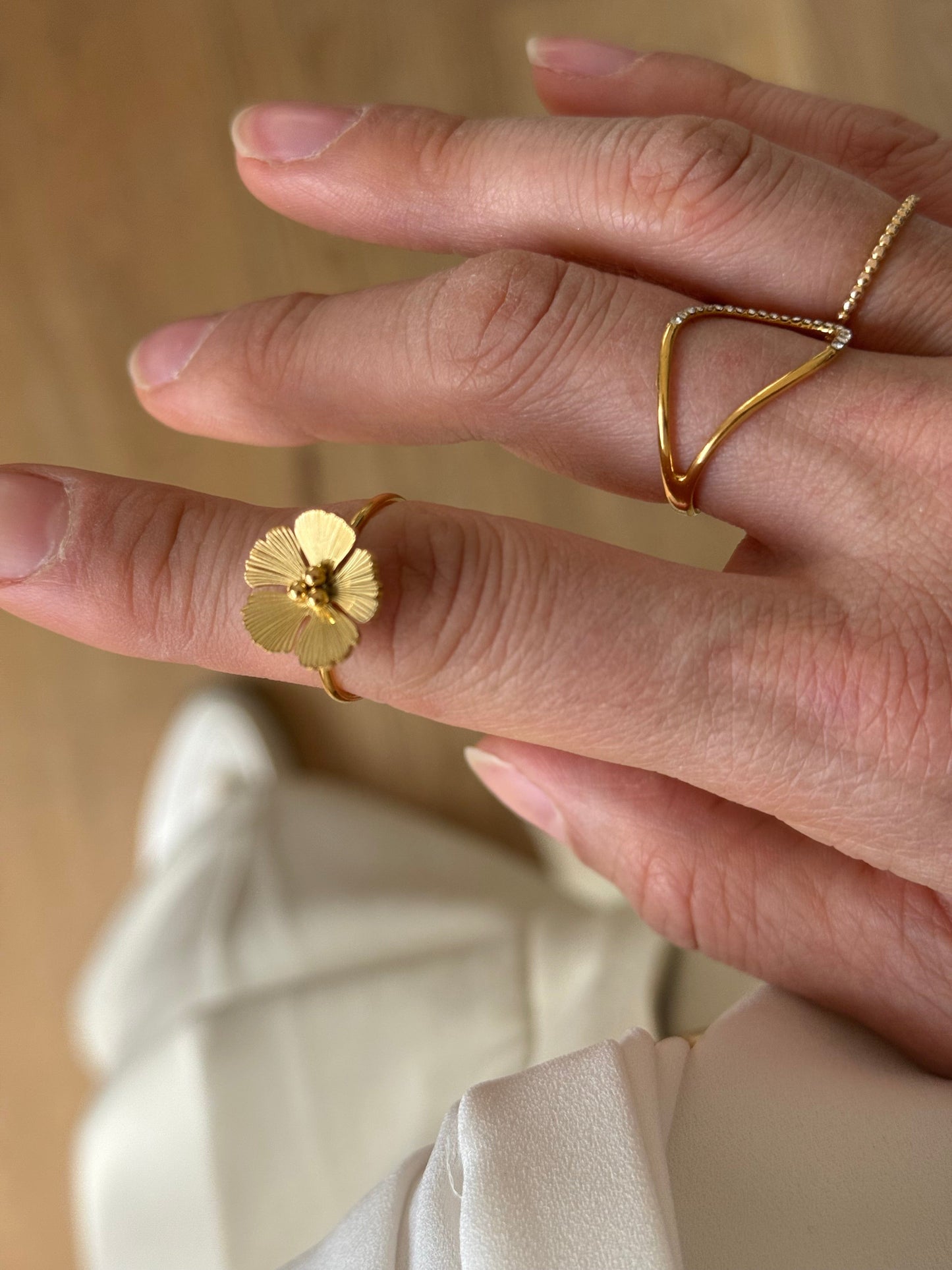 Flower Gold Ring