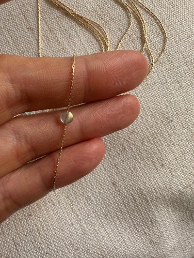 Labradorite Gold Necklace <br> Minimalist