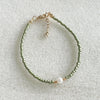 Mimi Pistachio Green Pearl Gold Bracelet