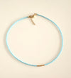 Miyuki Necklace - Sky Blue Gold