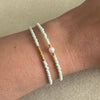 Mimi Soft Mint Green Gold Bracelet