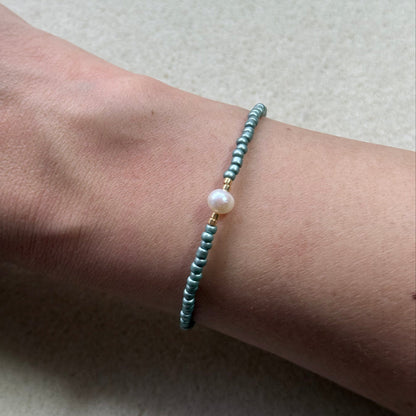 Mimi Grey Blue Gold Bracelet