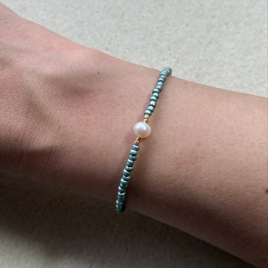 Mimi Grey Blue Gold Bracelet