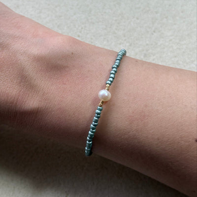 Mimi Grey Blue Gold Bracelet