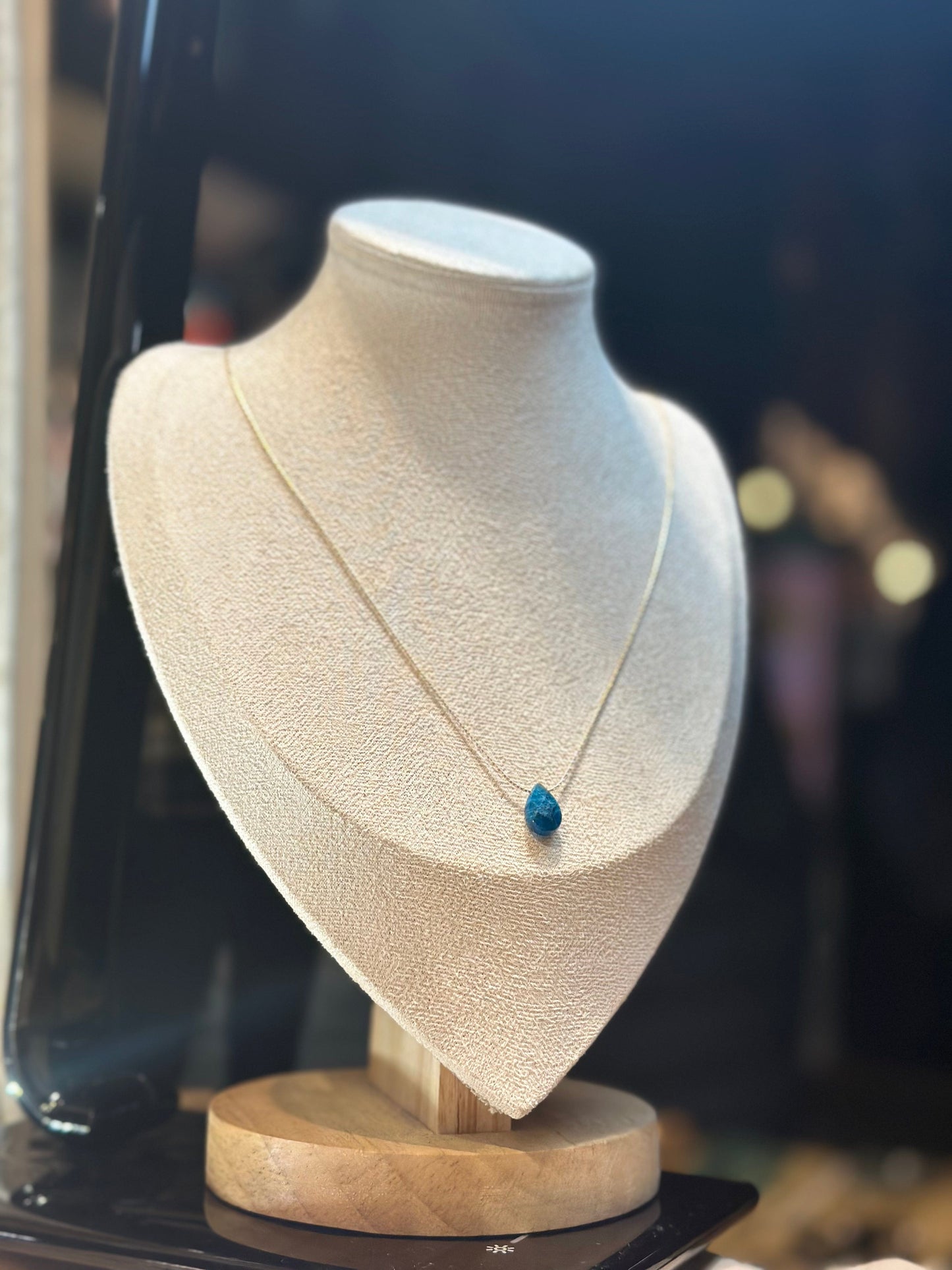 Apatite Drop Necklace | Mi Cielo London