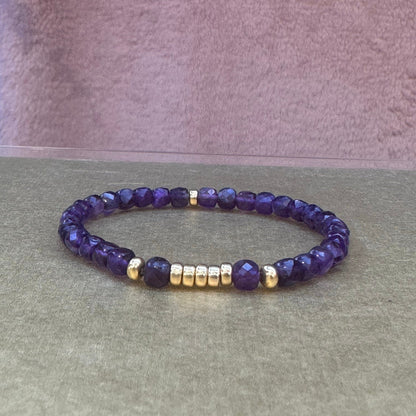 Amethyst Bracelet 4mm