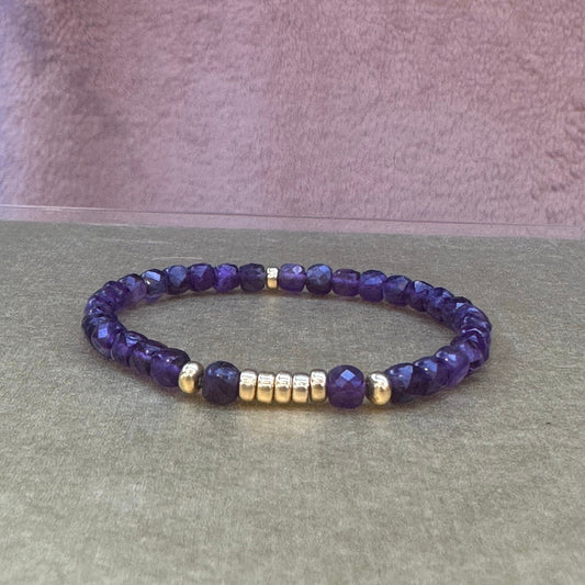 Amethyst Bracelet 4mm