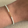 Mimi Soft Mint Green Gold Bracelet