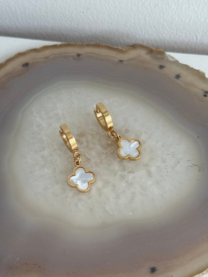 Clover Gold Hoops (Stainless steel)