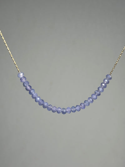 Tanzanite Necklace Gold filled 14k