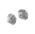 Twisted Button Silver Earrings