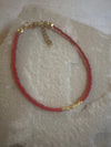 Miyuki Bracelet - Red Burgundy Gold