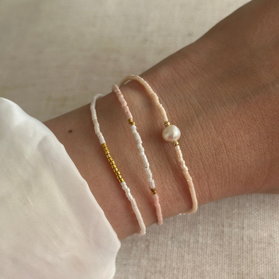 Miyuki Bracelet - Light pink pearl