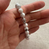 White Howlite Bracelet - Buddha