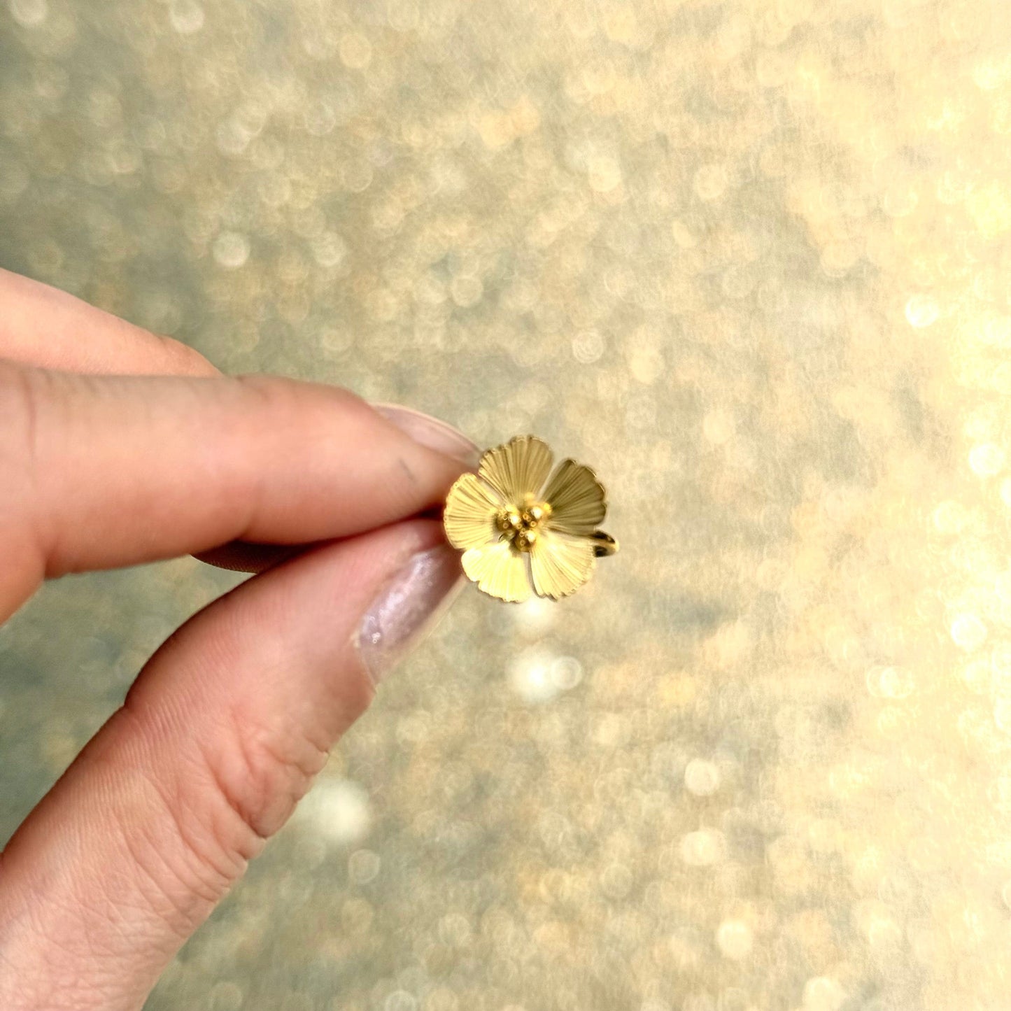 Flower Gold Ring