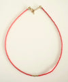 Miyuki Necklace - Red coral and Gold