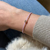 Miyuki Bracelet - Light Lilac Shimmery Gold - Star