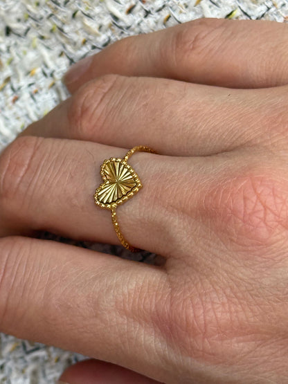Heart Gold Ring