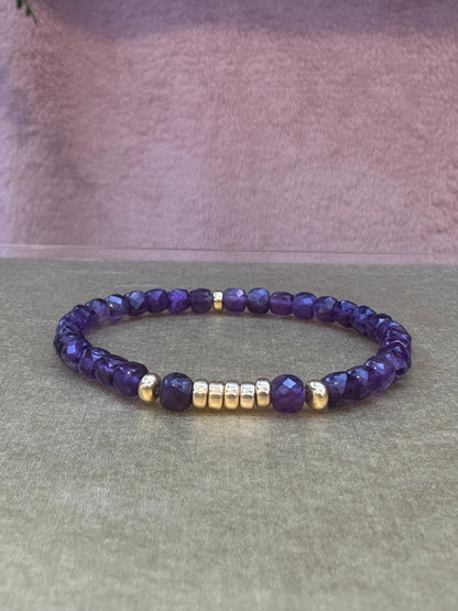 Amethyst Bracelet 4mm