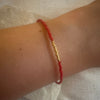 Miyuki Bracelet - Red Burgundy Gold