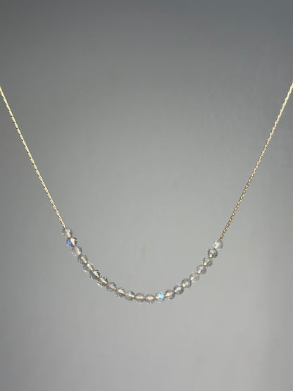 Labradorite Necklace Gold filled 14k