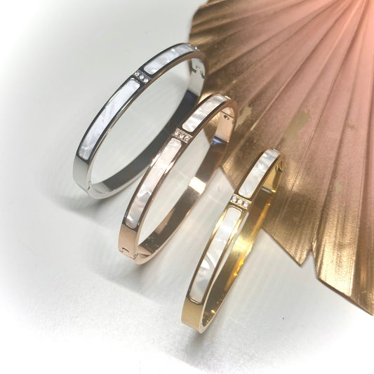 Adara Gold Bangle | Mi Cielo London