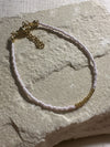 Miyuki Bracelet - Light Lilac Shimmery Gold