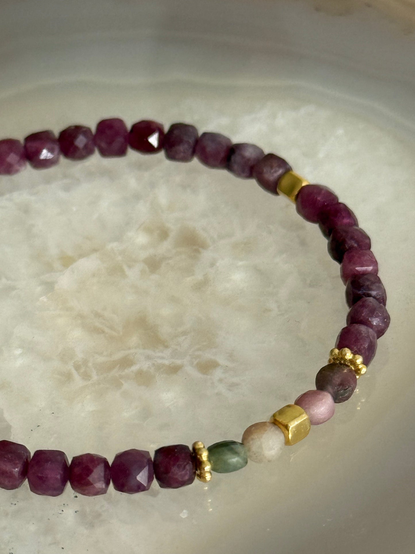Pink and Watermelon Tourmaline Bracelet (GV)