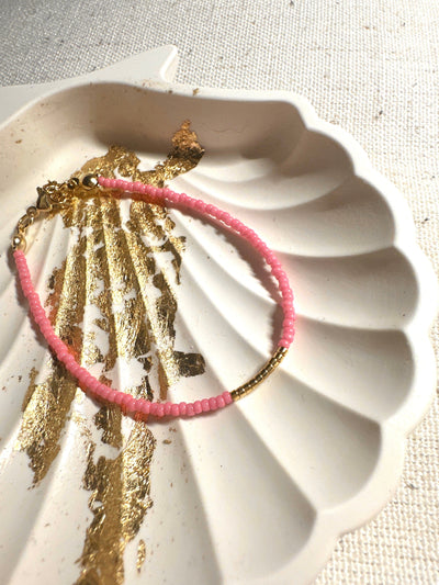 Miyuki Bracelet - Candy Pink Gold