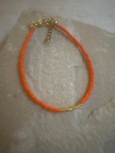 Miyuki Bracelet - Orange Gold