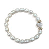 Pearl Heart bracelet gold plated 18k