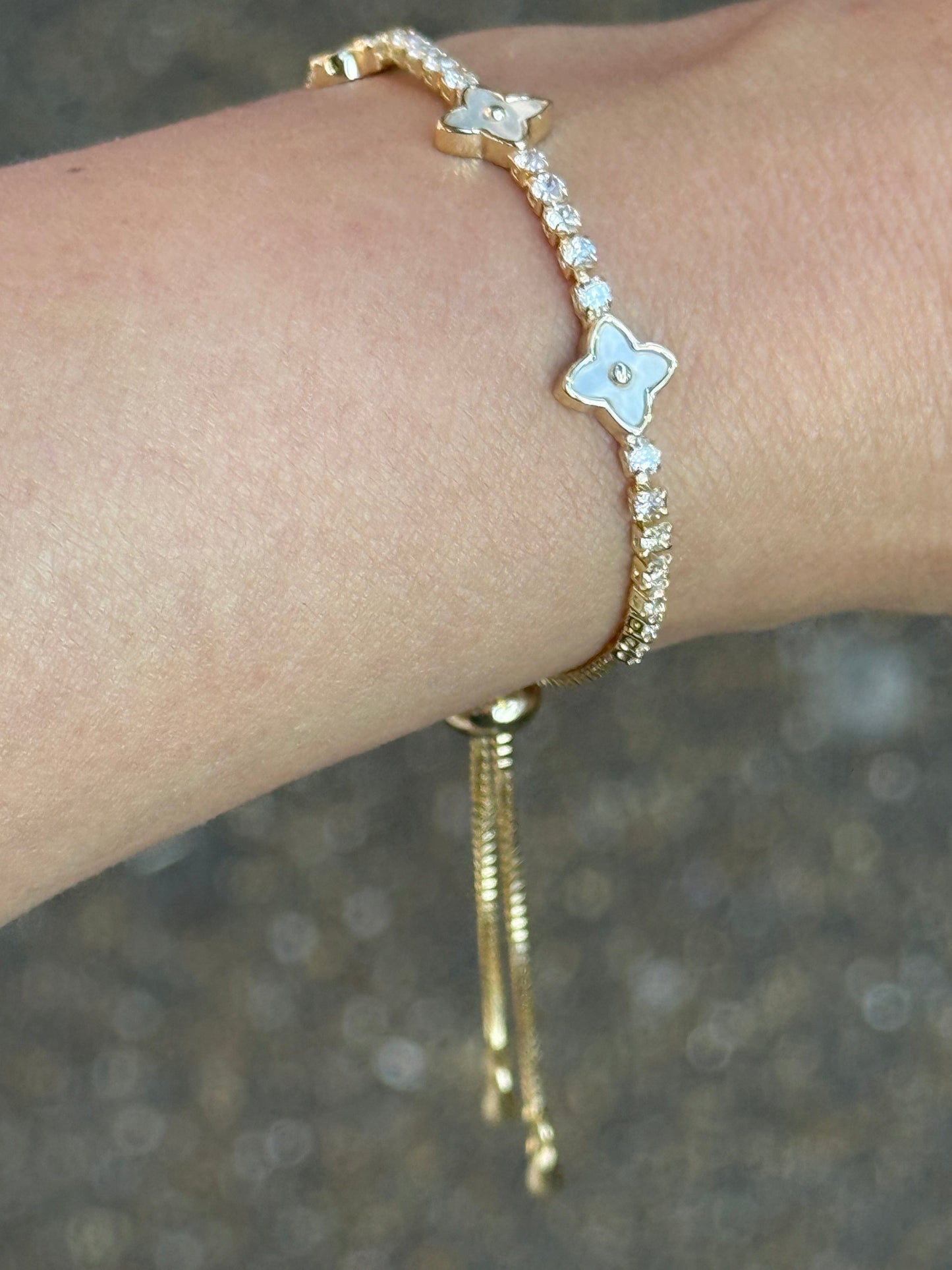 Clover Lys Bracelet Adjustable - Trio