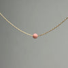 Pink Opal Gold Necklace (October's Birthstone)<br> Minimalist