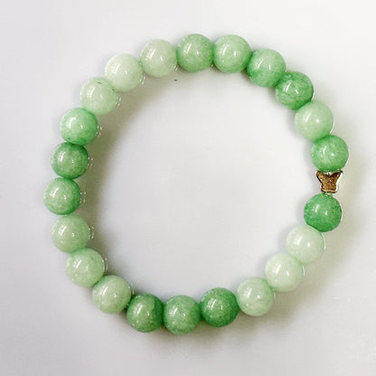 Jade Malaysia Bracelet 8mm Butterfly