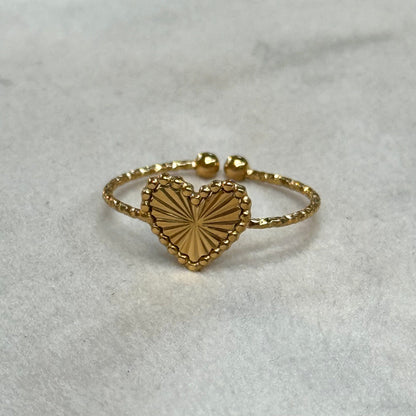Heart Gold Ring