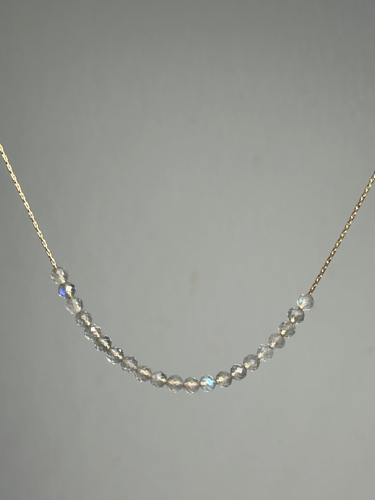 Labradorite Necklace Gold filled 14k
