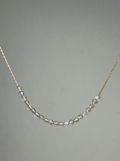 Labradorite Necklace Gold filled 14k