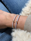 Miyuki Bracelet - Light Sky Blue Ceylon Gold